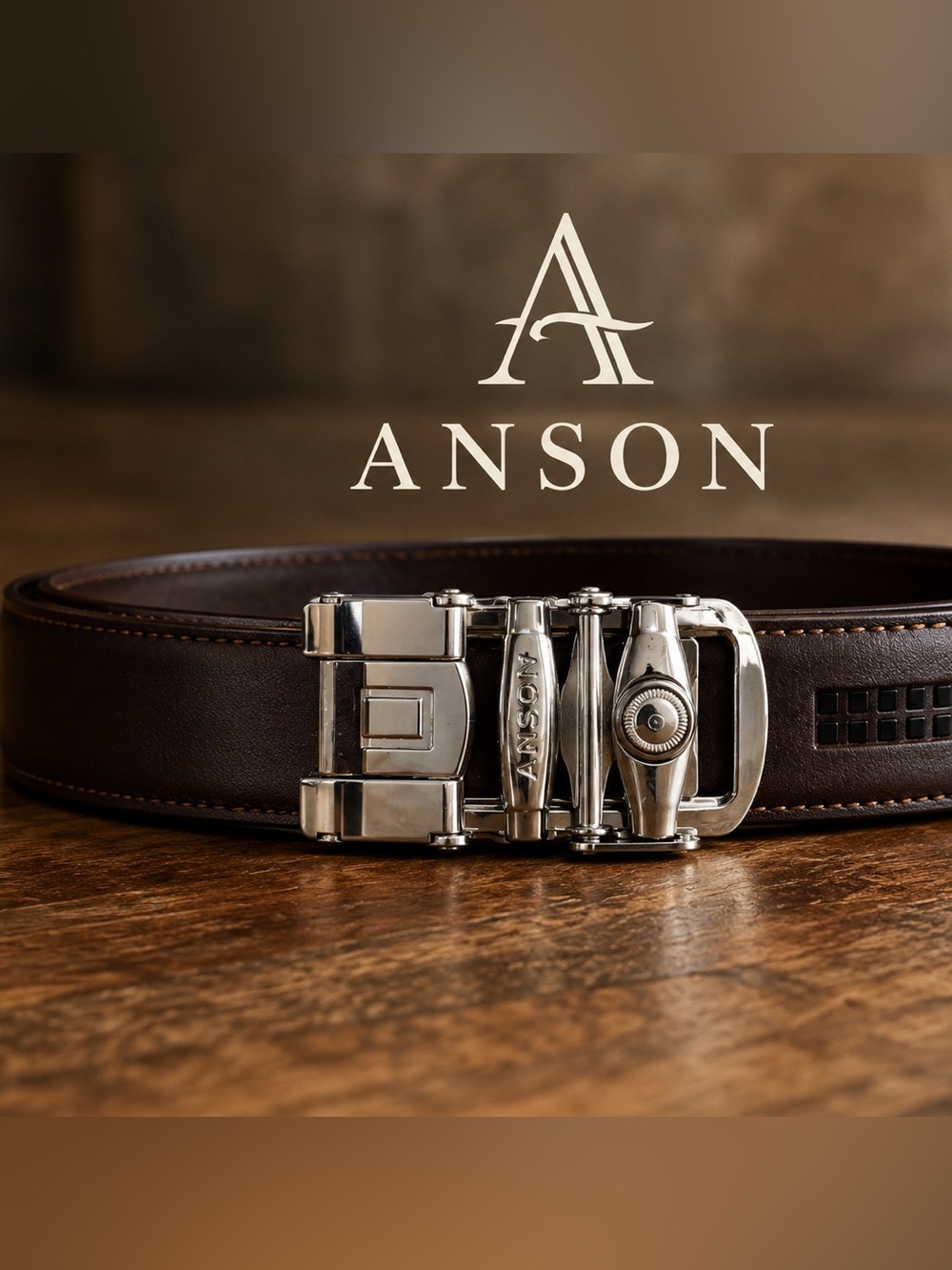 Anson Belt & Buckle, Premium Full Grain Leather Belt, ALL 5-STAR REVIEW, EUC,OS